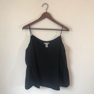 NWOT H&M Black Cold Shoulder Long Sleeve Top